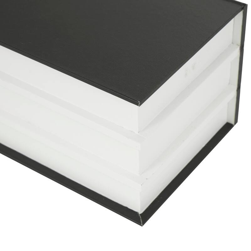 Black or White Canvas Box with White or Gold Explore, Dream, Discover Text (Set of 2)