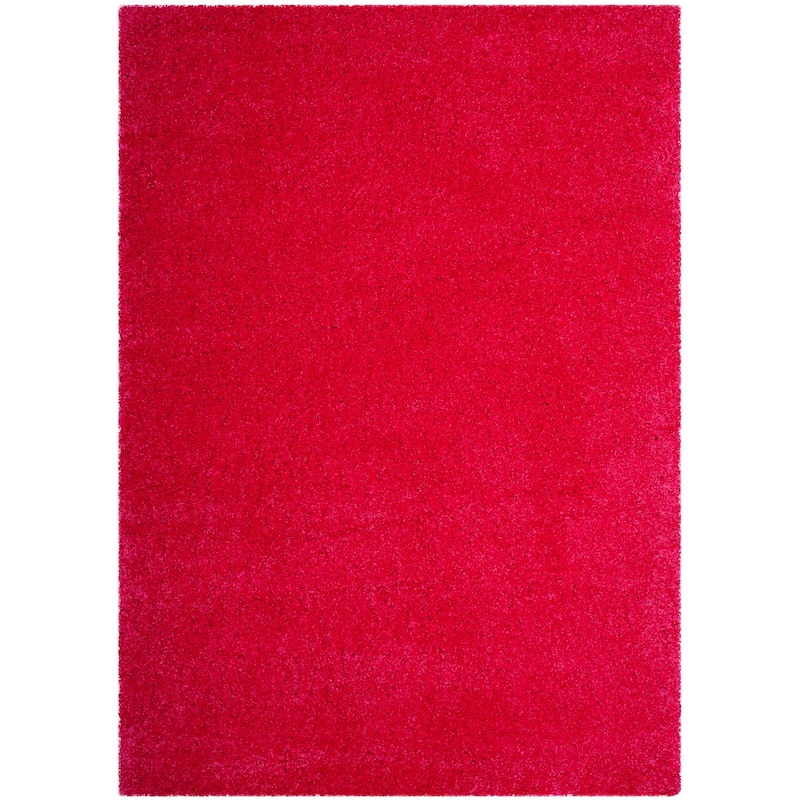 SAFAVIEH Laguna Shag Verdiana Solid Color 2-inch Thick Rug.