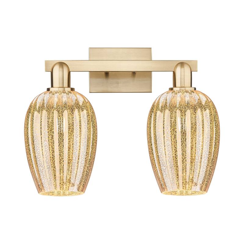 Innovations Lighting 716-2W-14-16 Preston Vanity Preston 2 Light 16" - Champagne Bronze / Mercury