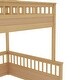 preview thumbnail 24 of 25, Full XL over Queen Bunk Bed with Ladder and Guardrails, Solid Pine Wood Frame