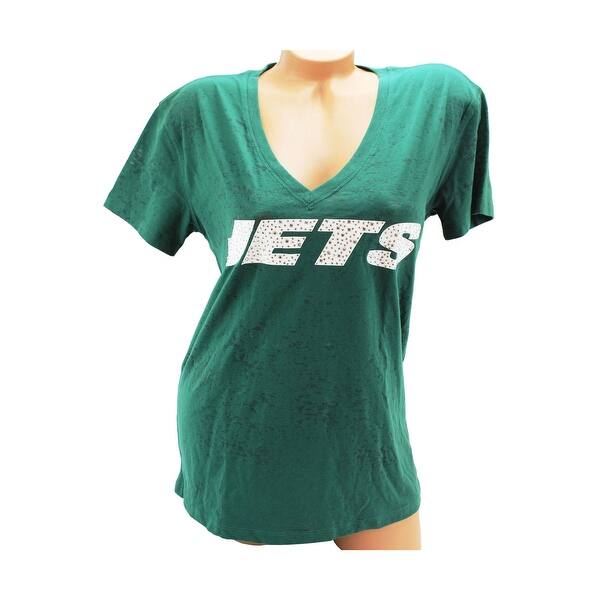 Shop Victoria S Secret Pink Nfl Ny Jets Bling Studs V Neck Green