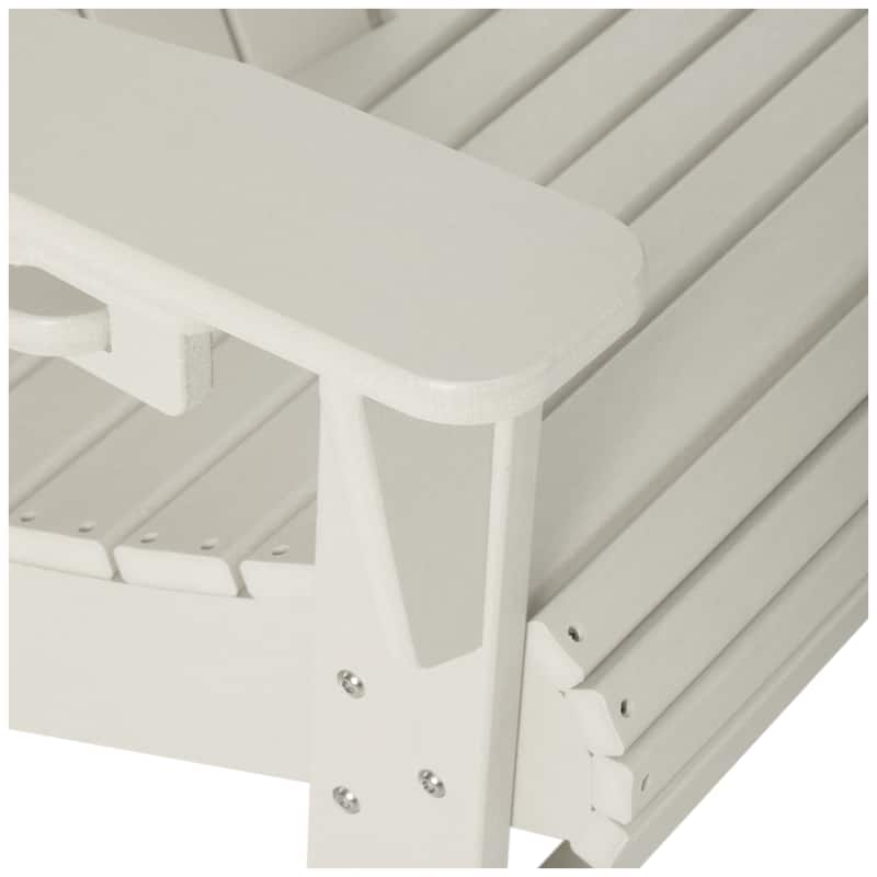 Aderson Outdoor Poly Adirondack Chair Set with Coffee Table