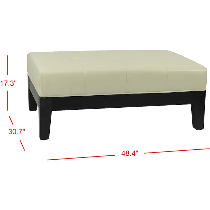 SAFAVIEH Kirsten Solid Wood Cocktail Ottoman