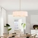 preview thumbnail 5 of 9, GetLedel 24" 5-Light Modern Pleated Drum Chandelier
