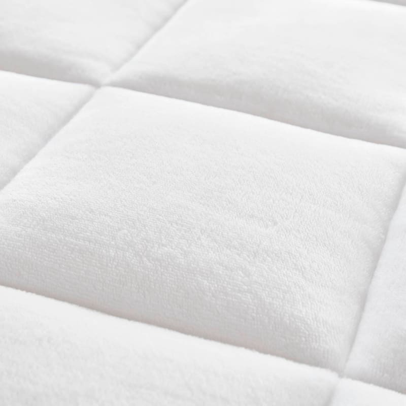 Madison Park Heavenly Soft Overfilled Plush Down Alt. Waterproof Mattress Pad - White