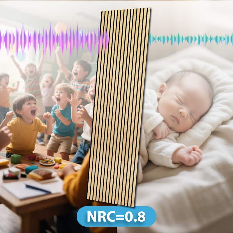 Art3d 2-Pack MDF Acoustic Grille Panels – 24"x95.7" Sound-Absorbing Wall Panels - N/A