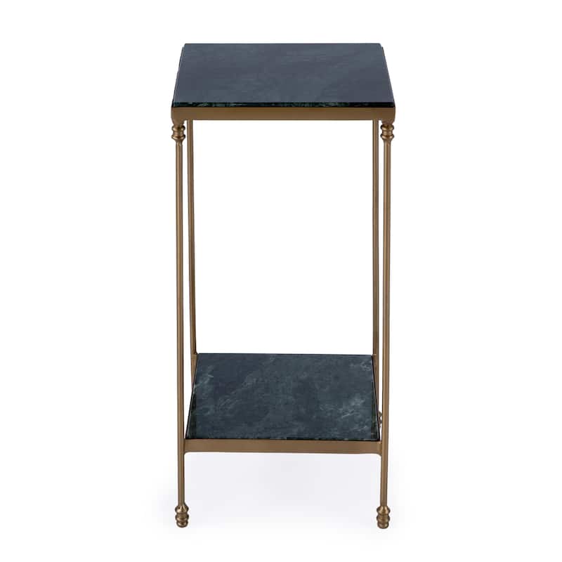 Larkin Marble & Iron Accent Table