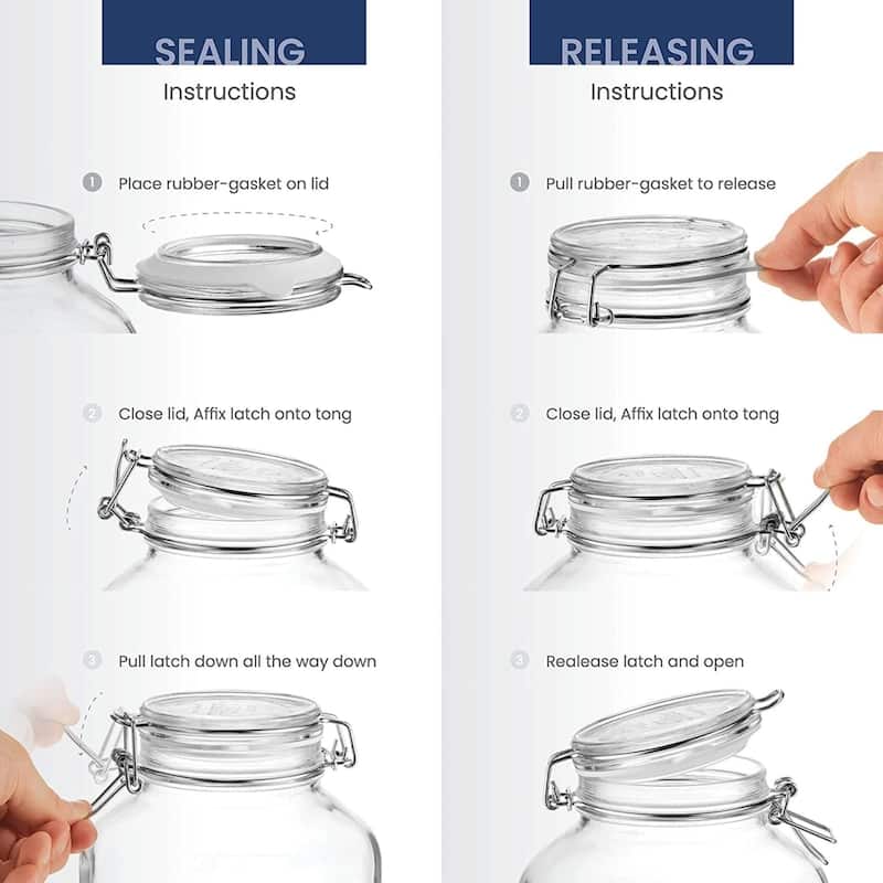 Bormioli Rocco Fido Jar with Airtight Rubber Gasket