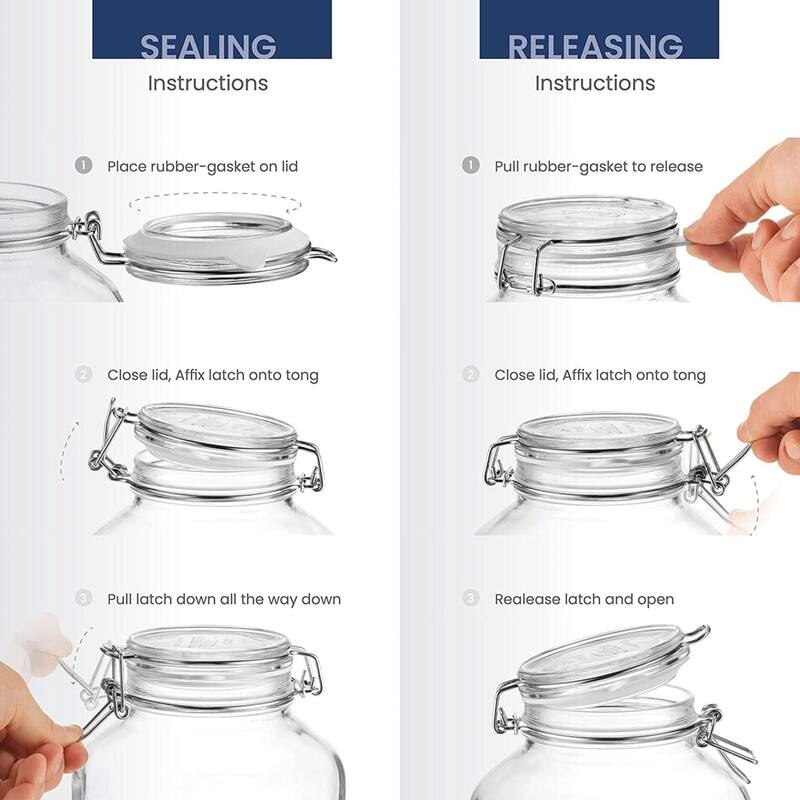 Bormioli Rocco Set of 2 Fido Jars