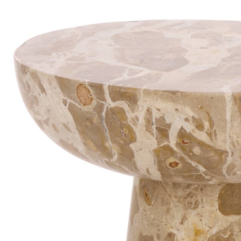 SAFAVIEH Couture Glendale Round Marble Accent Table - 10"W x 10"D x 20"H