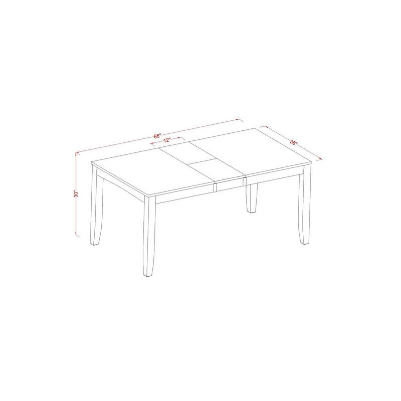 Dinette Set Table with Chairs - Kitchen Dining Room Set - Solid Wood Table and Chair Set