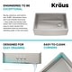 preview thumbnail 68 of 107, KRAUS Kore Workstation Farmhouse Apron Stainless Steel Kitchen Sink