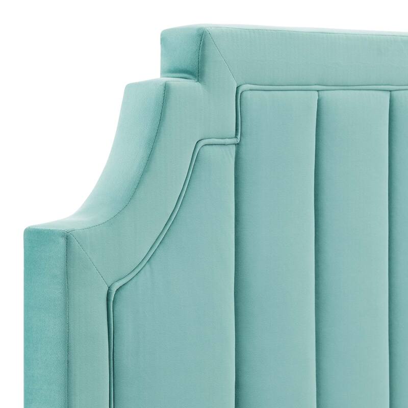 Alyona Channel Tufted Performance Velvet Twin Headboard - Overstock ...