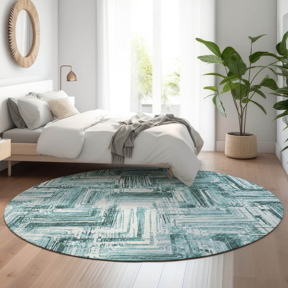 Premium Washable Super Soft Blurred Chevron Mayfield Rug