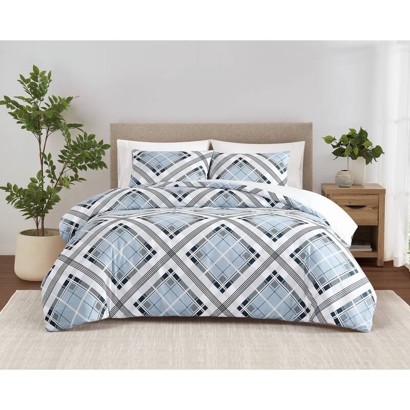 Truly Soft Lars Plaid 3 Piece Comforter Set