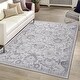 preview thumbnail 2 of 5, LOOM & LUXE Collection Grey/Silver/Oriental Non-Shedding Area Rug