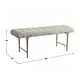 preview thumbnail 2 of 4, Uttermost Imperial Upholstered Gray Bench - 48 W X 19 H X 16 D (in)