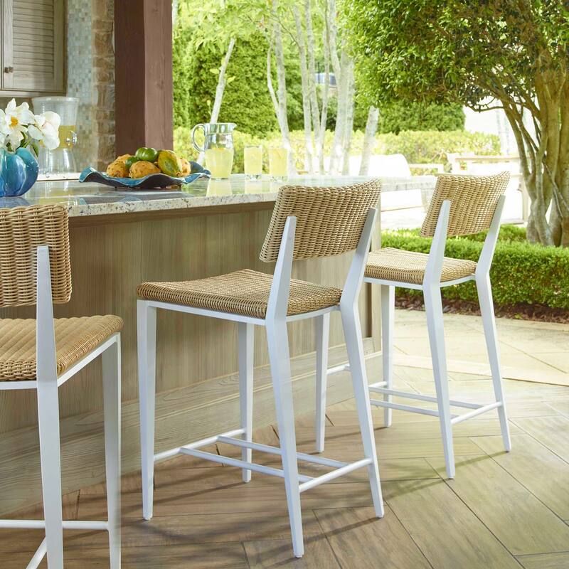 Uttermost Calbas White Outdoor Stool