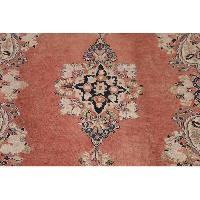 Mahal Persian Vintage Area Rug Hand-Knotted Wool Carpet - 8'5"x 12'2"