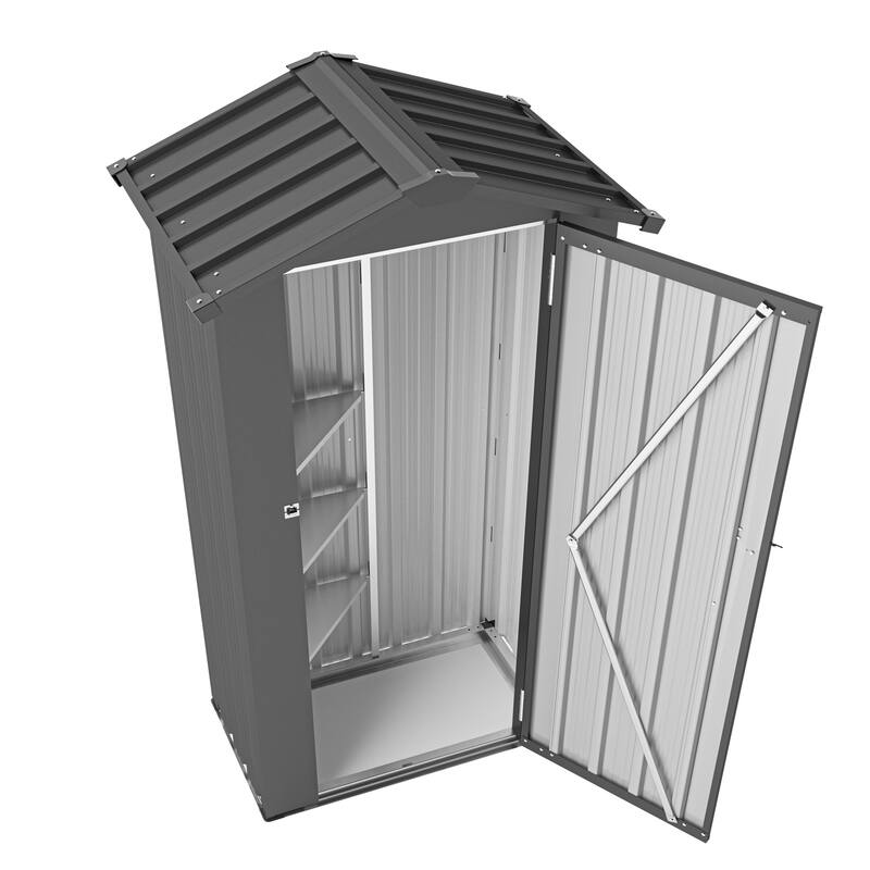 Metal Storage Shed with Lock and Waterproof Galvanized Iron Sheet