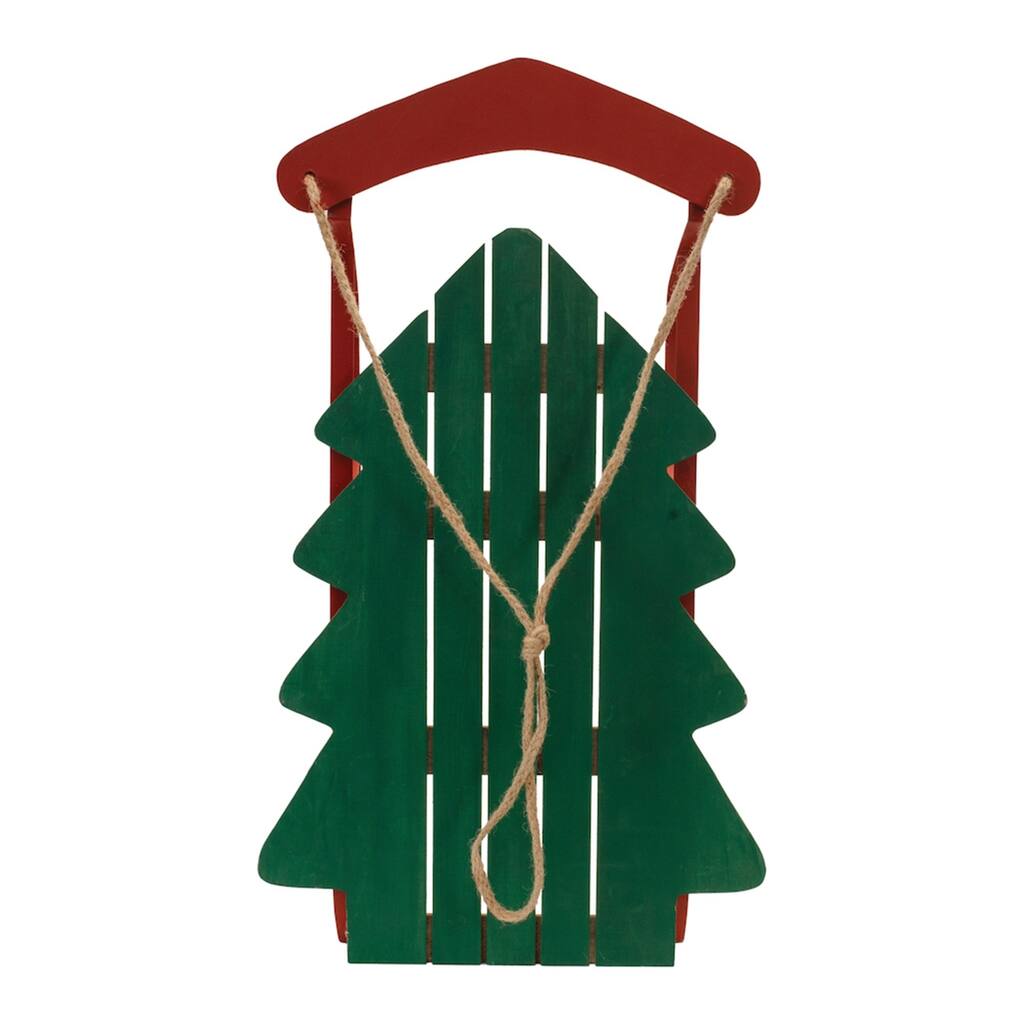 Tree Sled Christmas Figurine - 29.5"