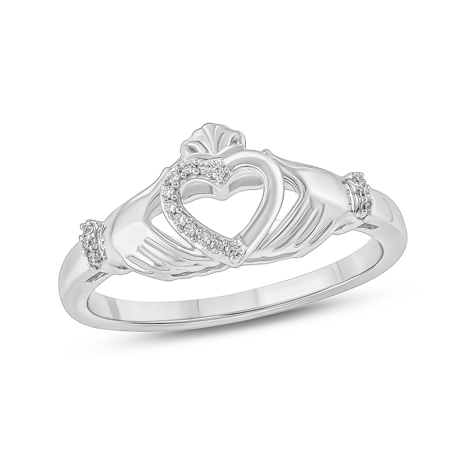 Celtic Claddagh Ring Genuie Sterling Silver 925 Blue Topaz Height 9 mm Size 12 Celtic Claddagh Ring Genuie Sterling Silver 925 Blue Topaz Height 9 mm Size 12