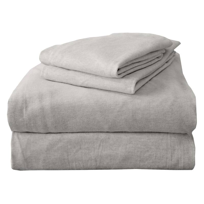 Premium Cotton T-Shirt Jersey Knit Sheet Set