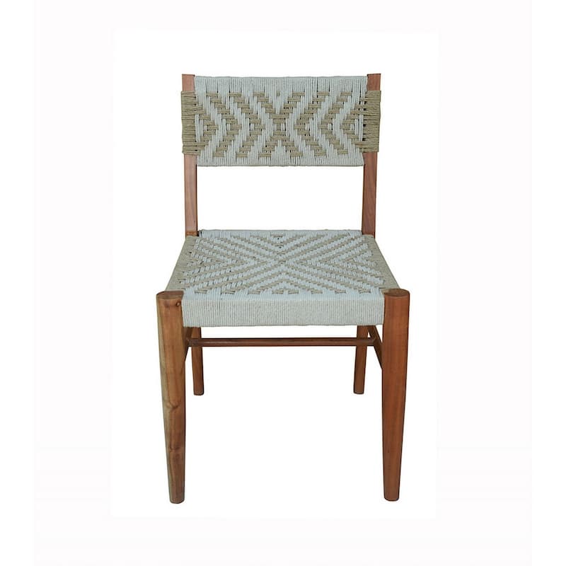 Brown/Gray and Cream Fabric Upholstered Wood Frame Dining Chair, Set of 2, Sturdy Dining Chair for Dining Rooms - 19