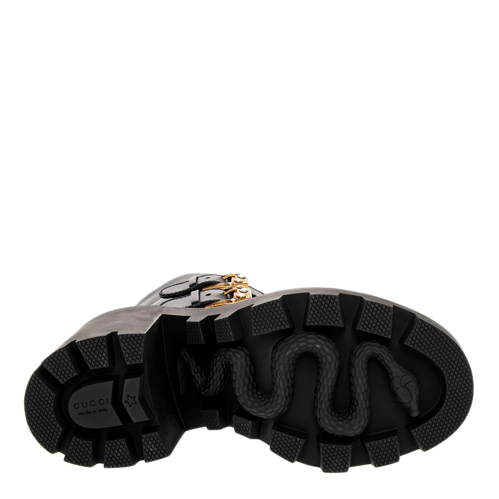 Gucci GG Supreme Canvas Ankle Boots – Block Heel Logo Boot (Unisex) Gucci Interlocking G Horsebit Canvas Ankle Boots in Black | Lyst main image 3