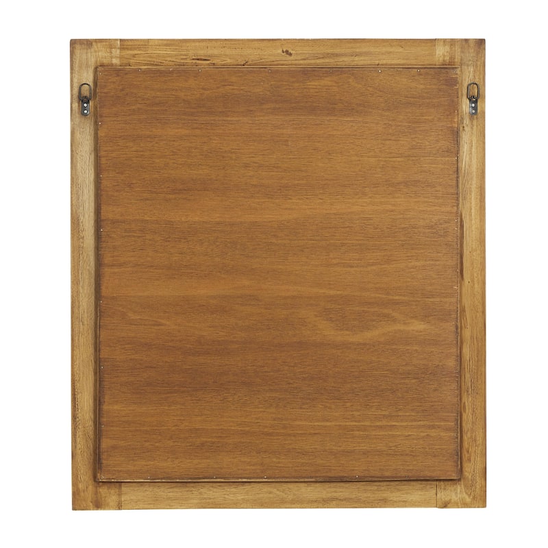 Wood Wall Mirror - Brown - Roche River Decor