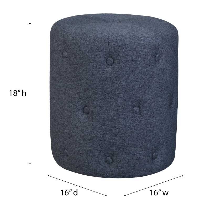 Round Storage Ottoman Comfortable choice, multiple functions, classic design, and cozy corners