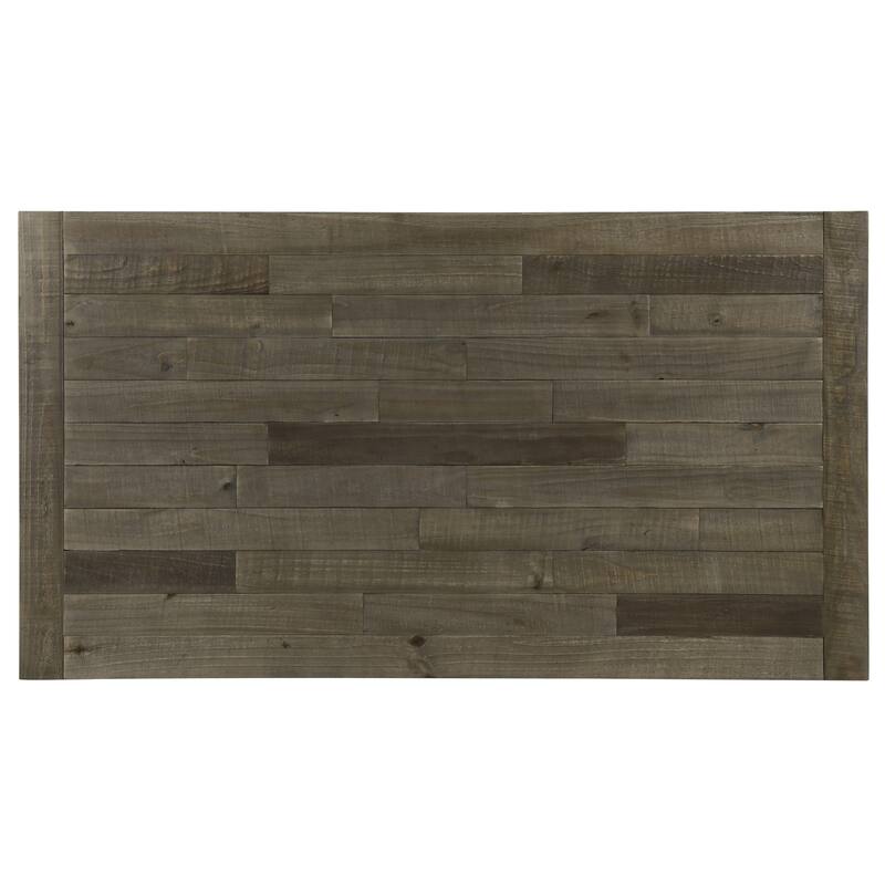 Roundhill Furniture Prato Blue and Brown Two-Tone Finish Wood Dining Table