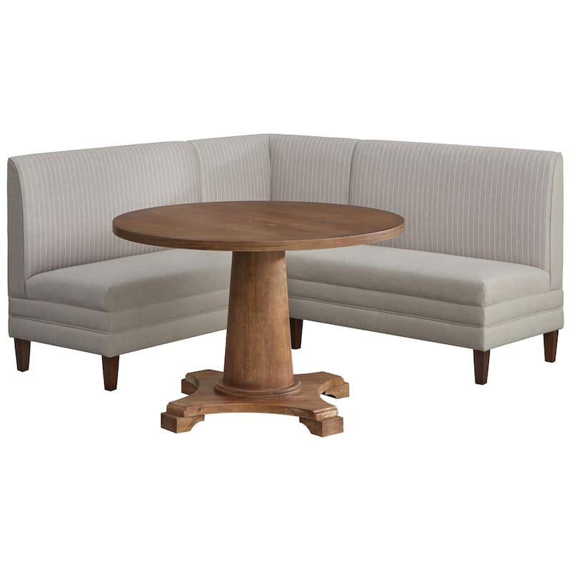Lifestorey Phillips 4-Piece Upholstered Banquette Set