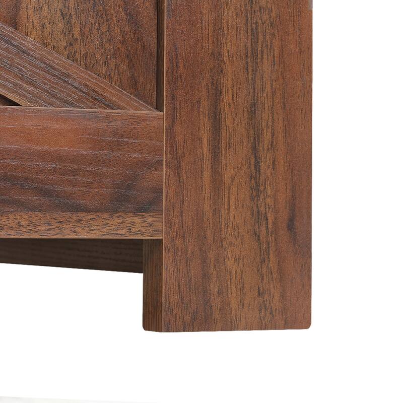 Modern Rustic Square Wood Coffee Table with Storage