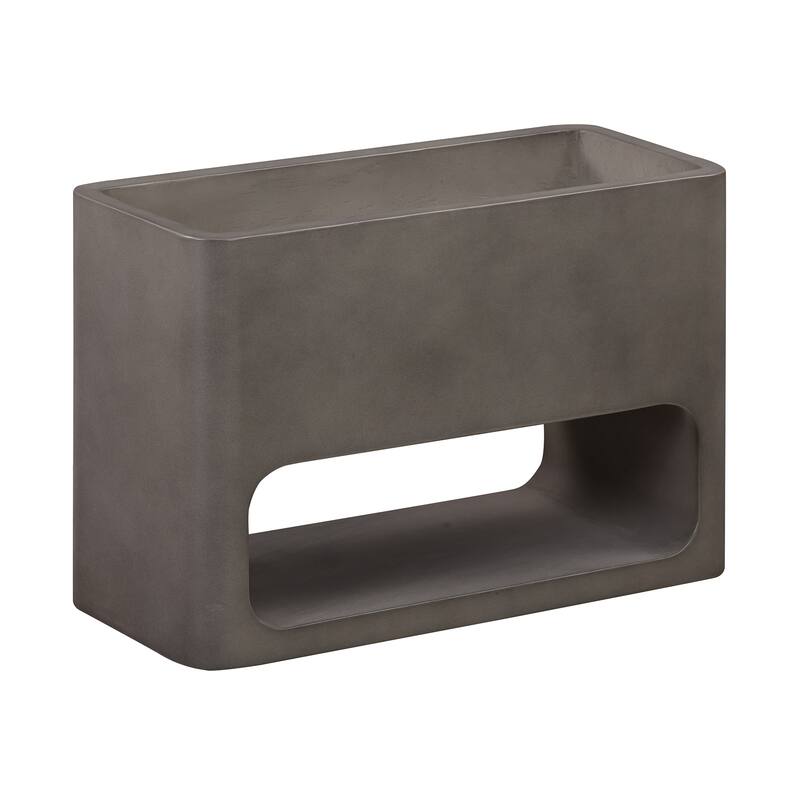 Sunstone Modern Indoor Outdoor Lightweight Concrete Planter
