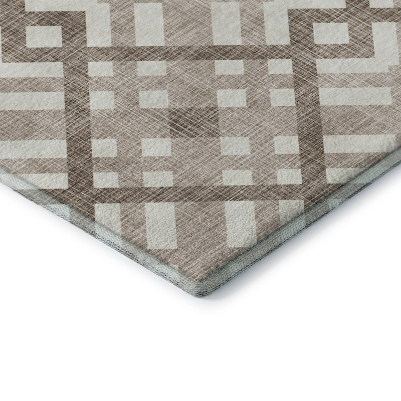 Premium Washable Super Soft Contemporary Geo Mayfield Rug