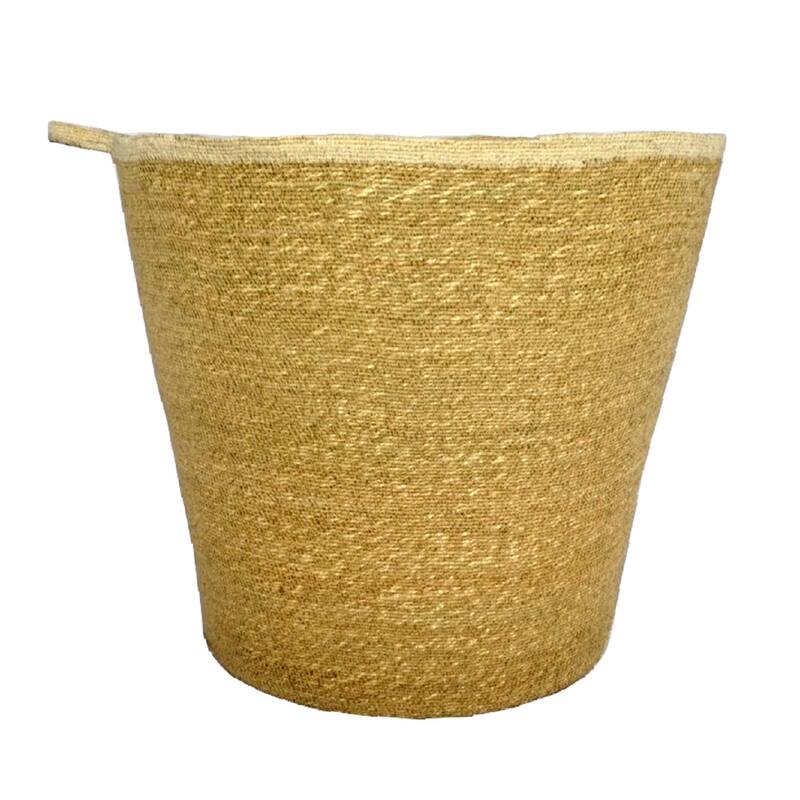 Seagrass Basket H 21.50" x Dia 24" Natural & Egg -ST - NATURAL & EGG