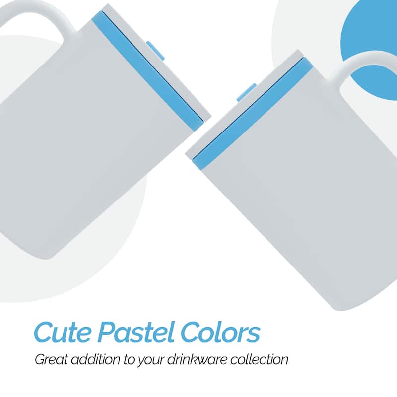 Copco Iconic Plastic Double Wall Insulated Desk Mug with Lid - 16 oz