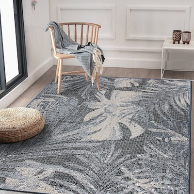 Tropical Floral Indoor/Outdoor Area Rug
