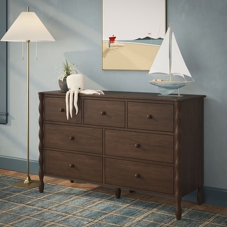 Max and Lily Jenny Lind 7-Drawer Solid Wood Dresser