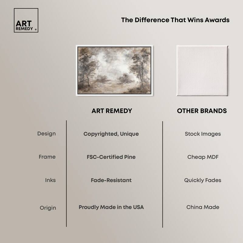 Veiled in Fog Canvas by Art Remedy