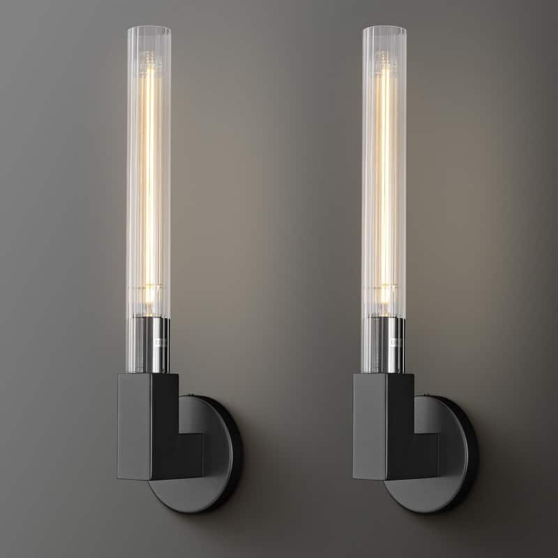 KAYLA Glass Tube Wall Sconces(2-Sets)