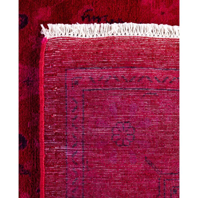 Overdyed One-of-a-Kind Hand-Knotted Area Rug - Pink - 8' 3" x 10' 2"