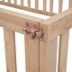 preview thumbnail 5 of 8, Full Floor Bed with Safety Guardrails and Door, Floor Bed for Kids, Wood Kids Floor Beds Frame - Natural