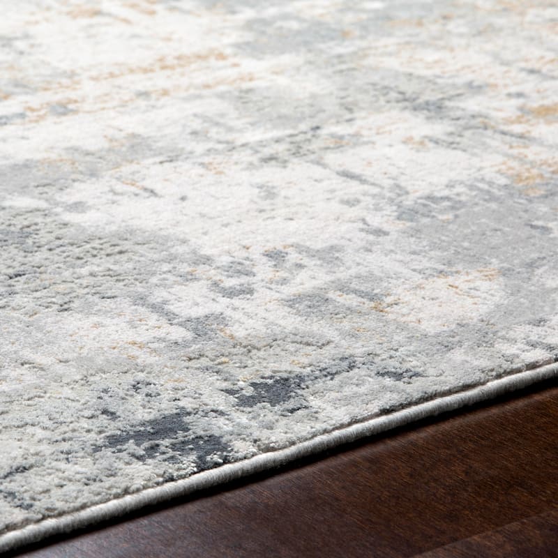 The Gray Barn Brook Haven Light Grey and Tan Modern Area Rug