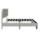 preview thumbnail 9 of 8, King Size Platform Bed Frame w/ Headboard & Wooden Slats Support for Kids Teens Adults No Box Spring, Easy Assembly, LIGHT GREY