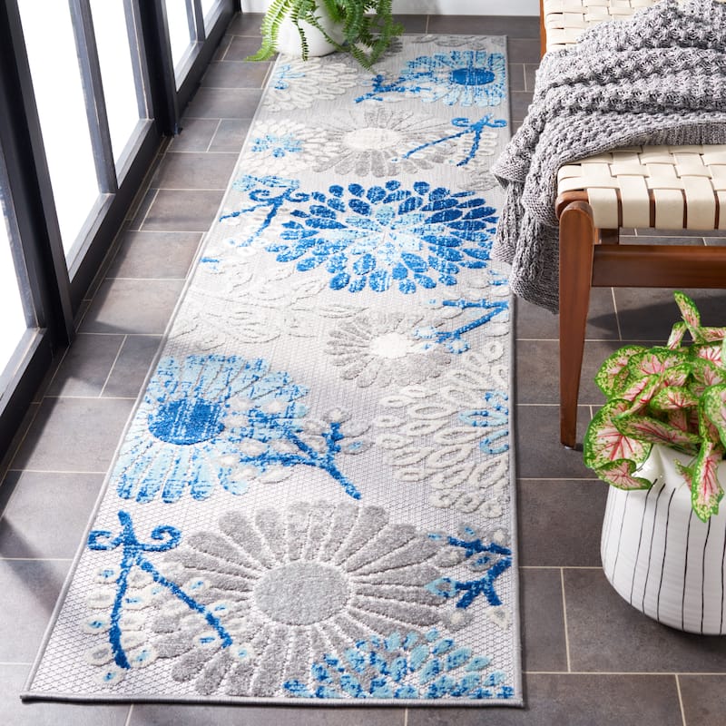 SAFAVIEH Cabana Lilah Indoor/ Outdoor Waterproof Patio Floral Rug