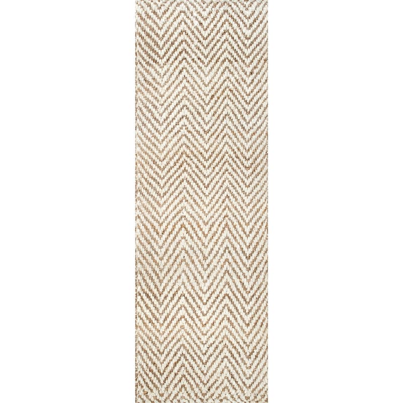 Nuloom Vania Chevron Jute Area Rug