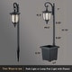preview thumbnail 19 of 21, C Cattleya Integrated LED Solar Outdoor Post Light with Planter