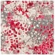 preview thumbnail 86 of 106, SAFAVIEH Monaco Shiloh Boho Abstract Modern Watercolor Area Rug 6'7" Square - Grey/Fuchsia - Square